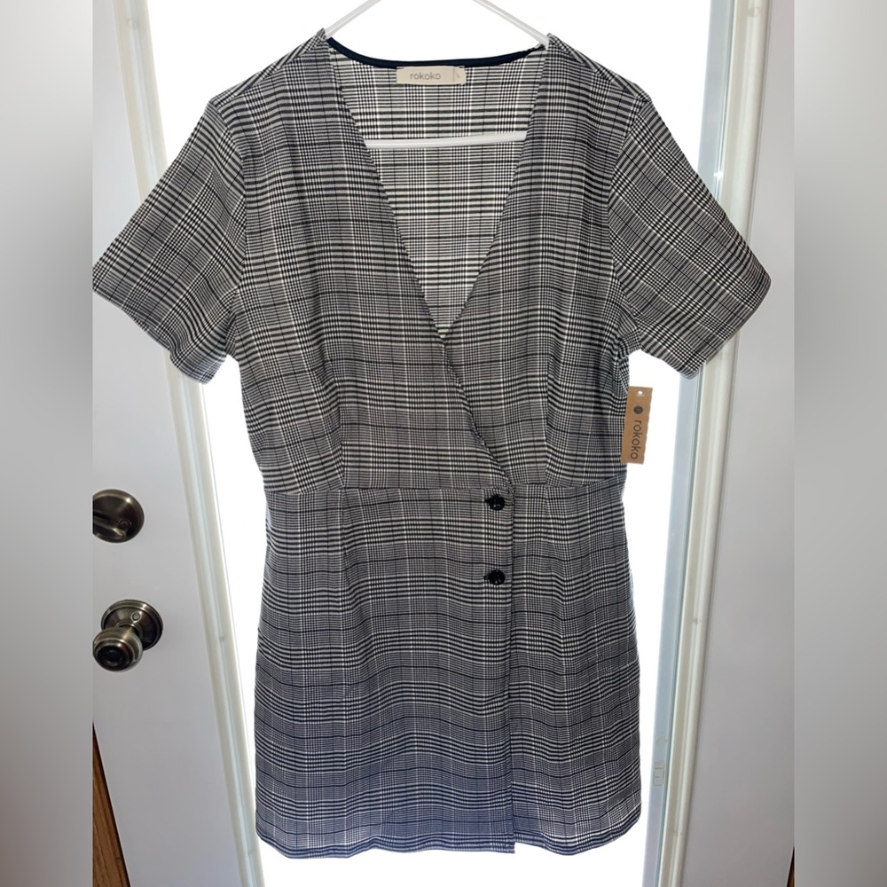Women’s plaid mini dress